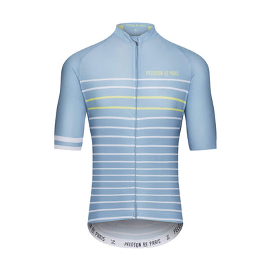 Men's Domestique Jersey - Blue Stone Pineapple Classic Stripe