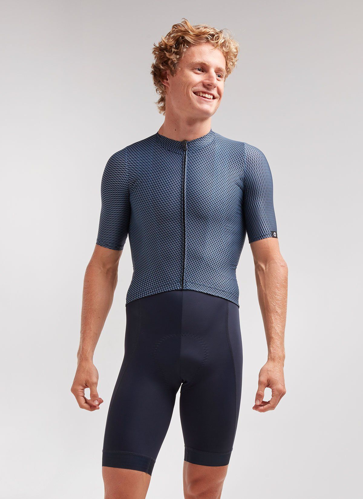 Black Sheep Cycling Navy Hatch Essentials TEAM Men s Jersey