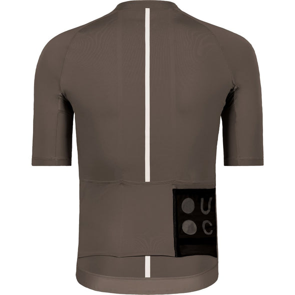 Men's Mono Short Sleeve Jersey - Mid Dark Brown
