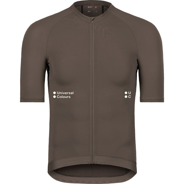 Men's Mono Short Sleeve Jersey - Mid Dark Brown