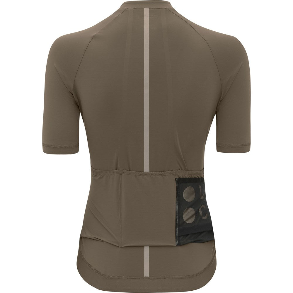 Women's Mono Short Sleeve Jersey - Mid Dark Brown