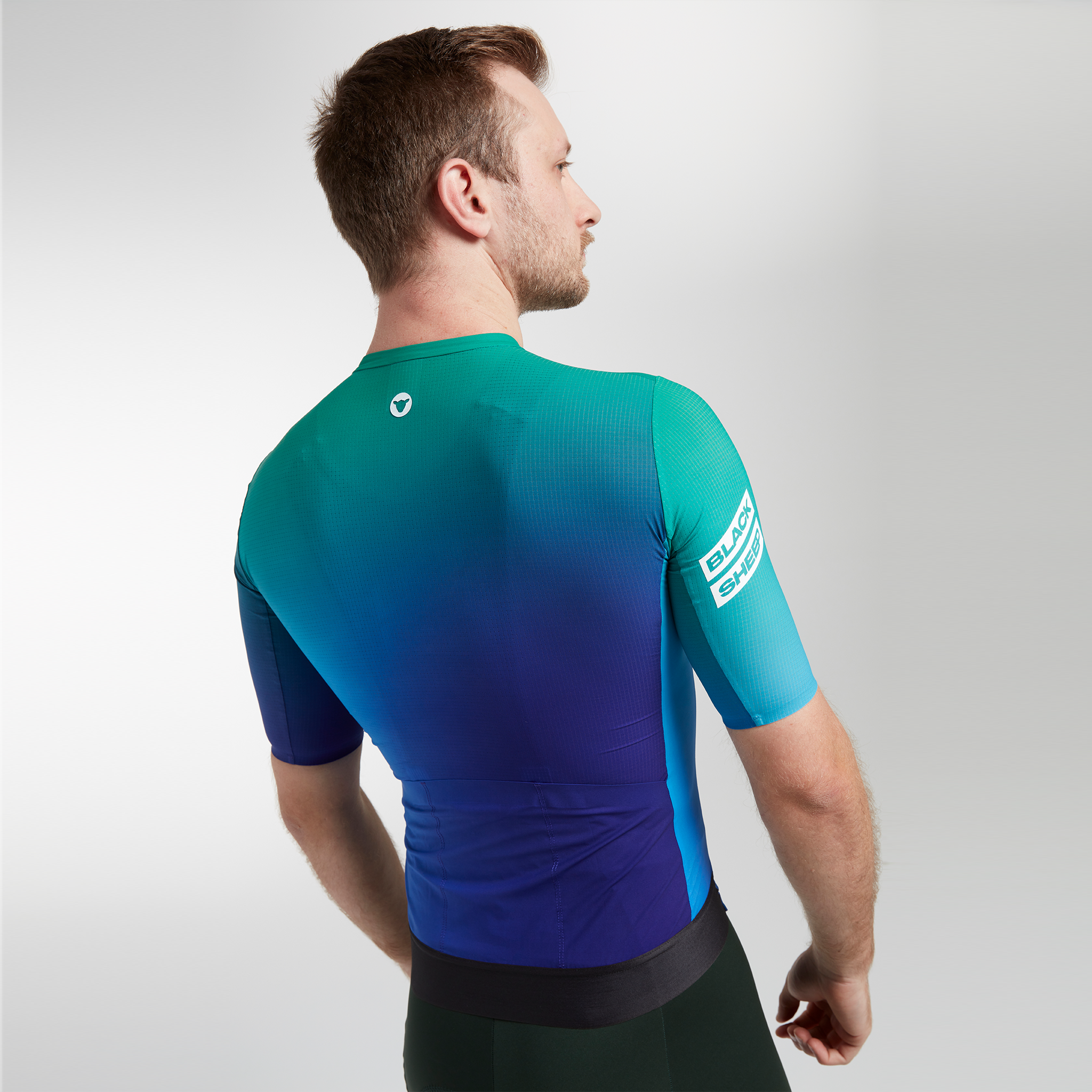 Men's Racing Climbers SS Jersey - Atlantis Blue Glaze