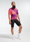 Men's Essentials Tour Jersey - Coral/ Purple Acid