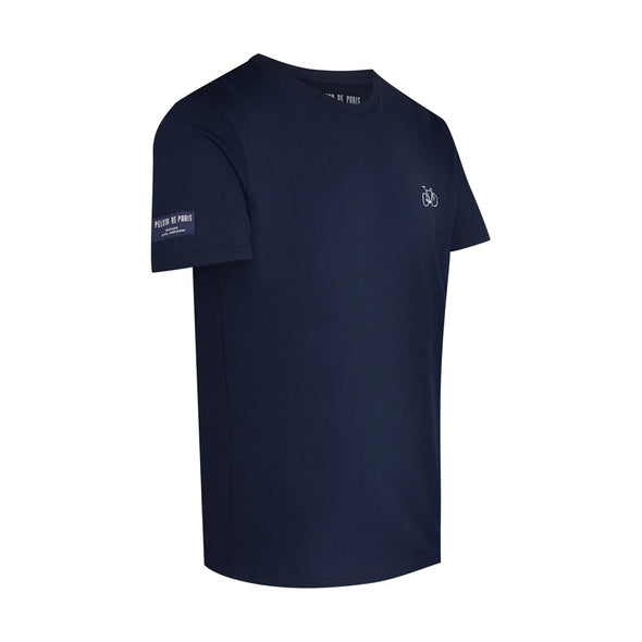 Men's Bike T-shirt Embroidered - Navy