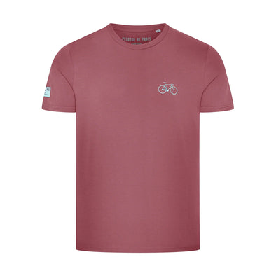 Men's Bike T-shirt Embroidered - Rose