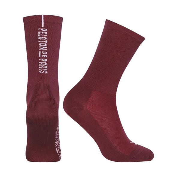 Burgundy Peloton de Paris Socks