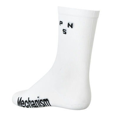 White PNS Logo Socks