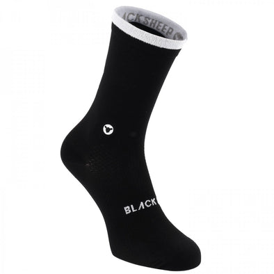 Black Text Essentials Crew Socks