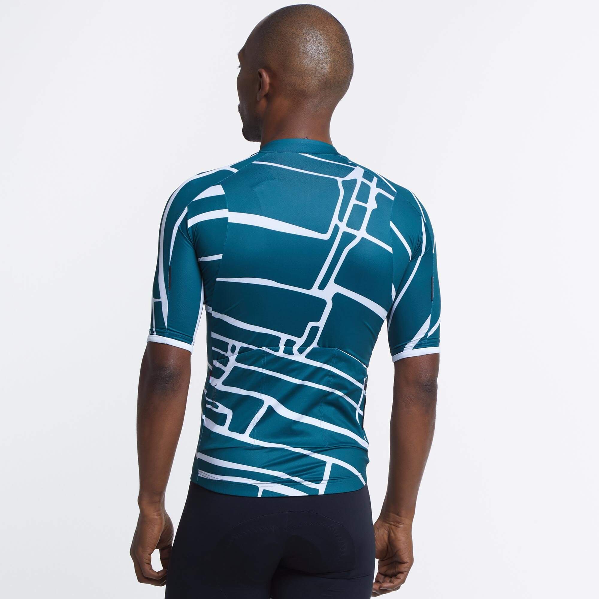 Men's SE Jersey - Deep Sea Block Print