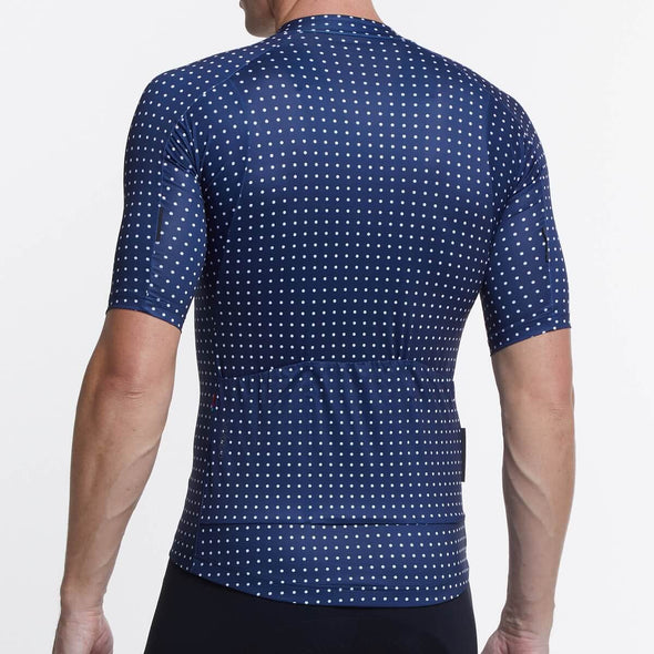 Navy Grid Dot Ultralight Men's Jersey