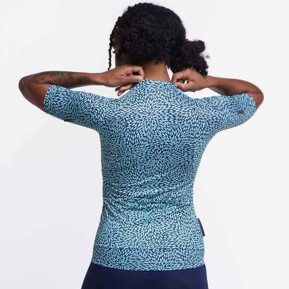Navy Mint Flora Ultralight Women's Jersey